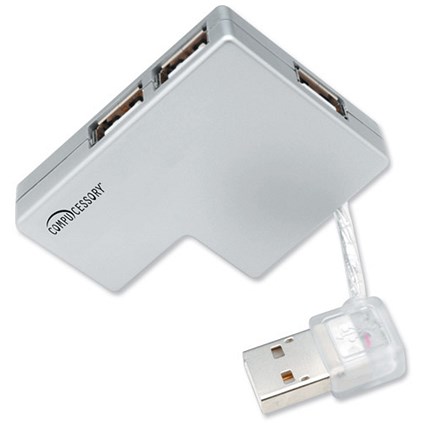 Compucessory Mini Hub USB 2.0 Maximum Speed 480Mbps 4 Port