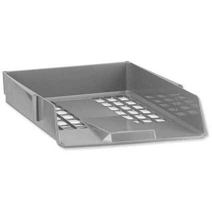 Avery Basics Letter Tray Stackable Versatile A4 Foolscap W278xD390xH70mm Light Grey