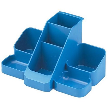 Avery Basics Desk Tidy with 7 Compartments - Blue