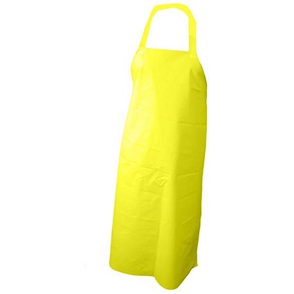 Click Workwear Nyplax Apron, 48 x 36 inch, Yellow, Pack of 10