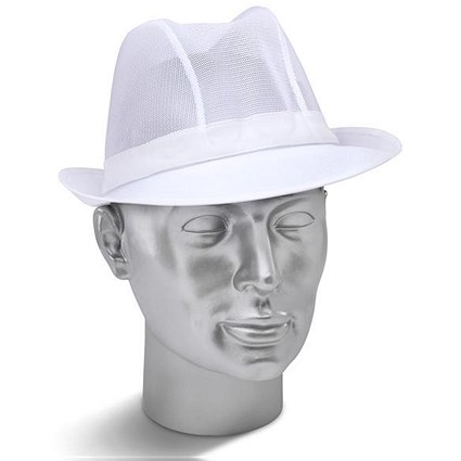 Click Workwear Trilby Hat, Small, White
