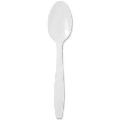 Plastic Dessert Spoons - Pack of 100