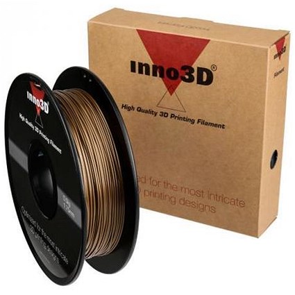 Inno3D PLA Filament for 3D Printer 1.75x200mm 0.5kg Gold Ref 3DPFP175GD05
