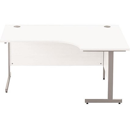 Sonix 1600mm Corner Desk / Right Hand / White