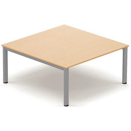 Sonix Meeting Table / Silver Legs / 1600mm / Maple
