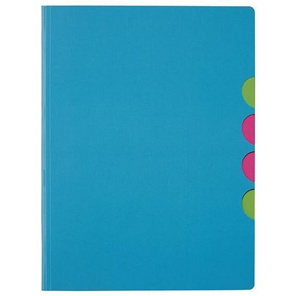 Pagna Millenial Files, Set of 5, A4, Blue, Pack of 5