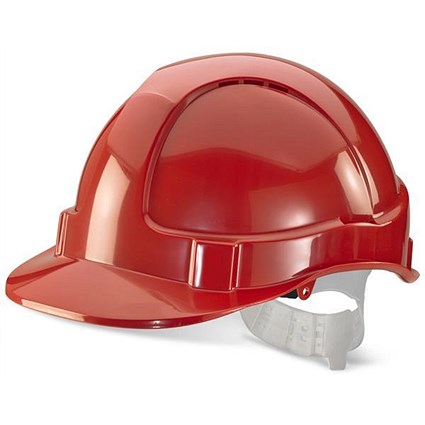 B-Brand Economy Vented Safety Helmet - Red