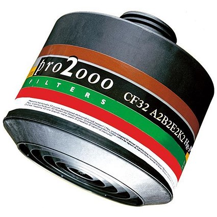 Scott Pro 2000 CF32 ABEK2HGP3 Filter, 40mm Thread, Grey