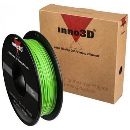 Inno3D PLA Filament for 3D Printer 1.75x200mm 0.5kg Green Ref 3DPFP175GN05