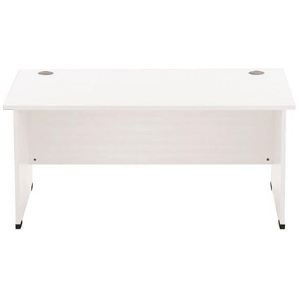 Sonix 1600mm Rectangular Desk / Panel Legs / White