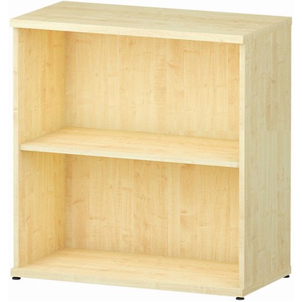 Trexus Low Bookcase, 1 Shelf, 800mm High, Maple