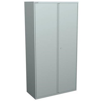Bisley Tall Steel Storage Cupboard / 3 Shelves / 1970mm High / Silver