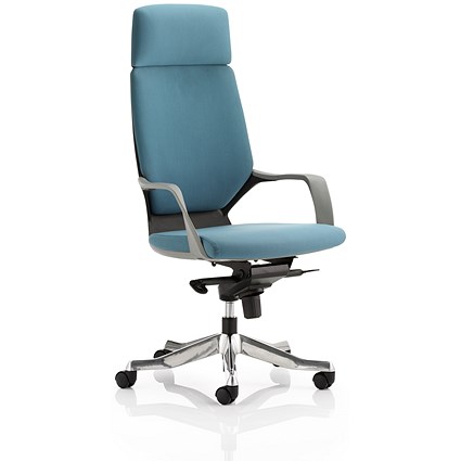 Adroit Xenon Executive Chair, Blue on Black