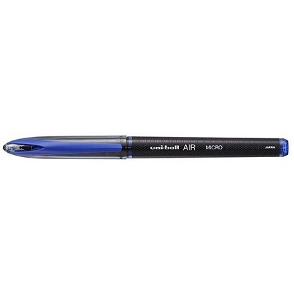 Uni-Ball Air UB-188 Rollerball Pen, Fine, Blue, Pack of 12