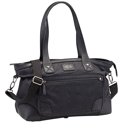 Pride and Soul Heaven Handbag with Secure Zip Closure - Black