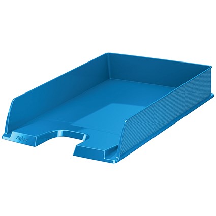 Rexel Choices Self-stacking Letter Tray, Blue