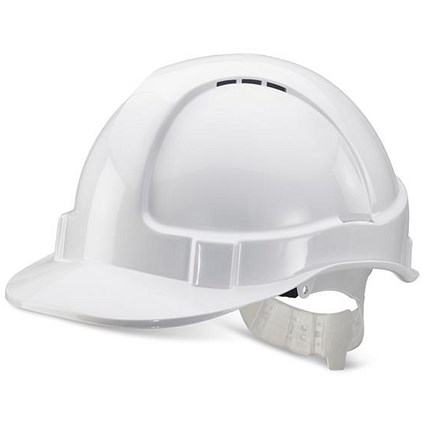 B-Brand Economy Vented Safety Helmet - White