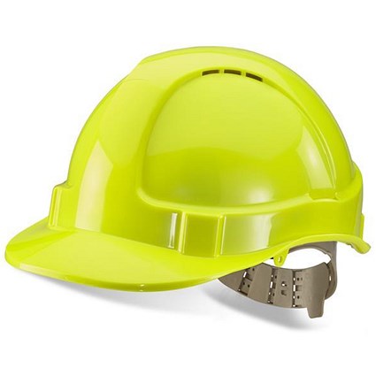 B-Brand Comfort Vented Safety Helmet - Yellow