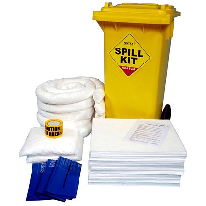 Fentex Oil & Fuel Wheelie Bin Spill Kit