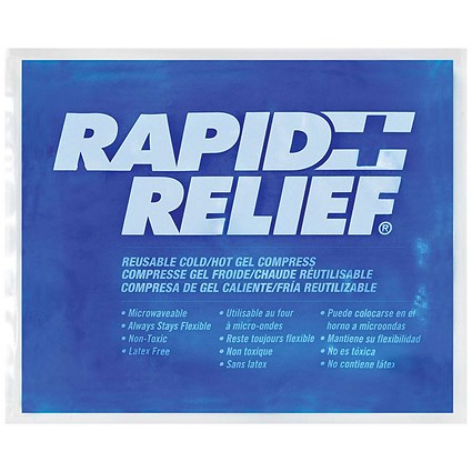 Rapid Relief Reusable Hot/Cold Gel Compress, C/W Contour Gel, 9 x 11 inch