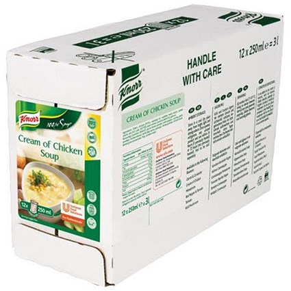 Knorr Cream of Chicken Soup / Ready-to-Eat / 250ml / Pack of 12