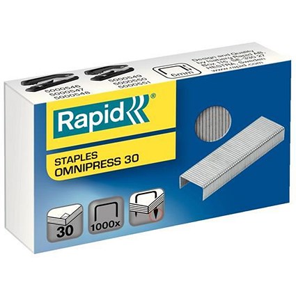 Rapid Omnipress 30 Staples (6mm) / Box of 1000