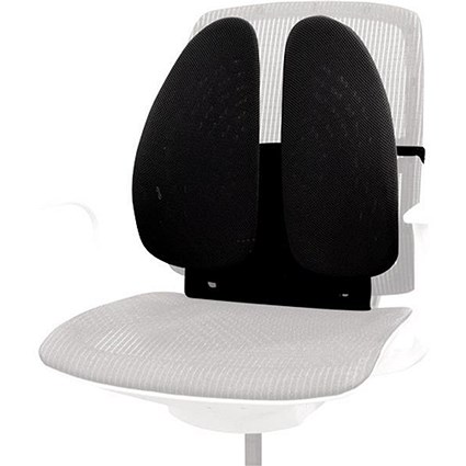 Fellowes Back Angel Back Support 2-Independent Wings 7-height Settings Black