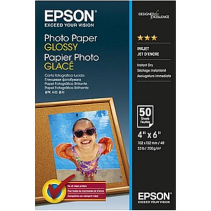 Epson Premium Semi Glossy Photo Paper / 100x150mm / 200gsm / Pack of 50