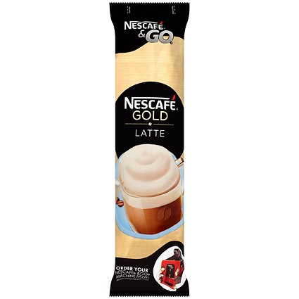 Nescafe & Go Gold Blend Latte Sachets One Cup - Pack of 8