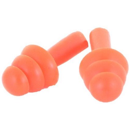B-Brand Moulded Ear Plugs, Orange, Pack of 200