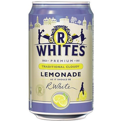R-Whites Cloudy Lemonade - 24 x 330ml Cans