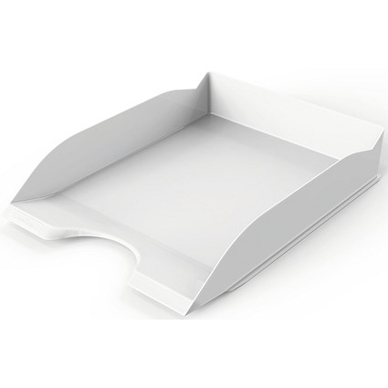 Durable Basic Stackable Letter Tray, Document Paper File, A4+, White, Pack of 6