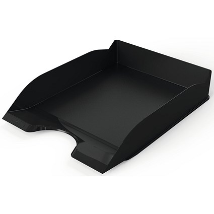 Durable Basic Stackable Letter Tray, Document Paper File, A4+, Black