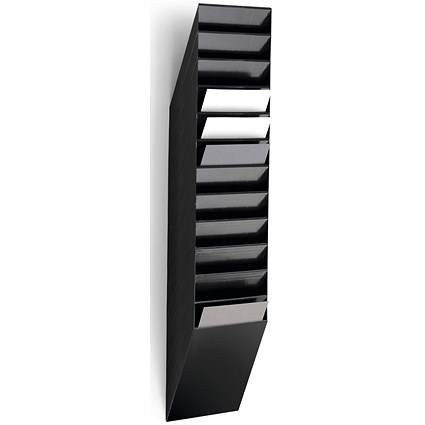 Durable FlexiBoxx 12 Pocket A4 Literature Holder, Portrait, Black Durable FlexiBoxx 12 Pocket A4 Literature Holder, Portrait, Black