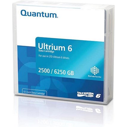 Quantum Ultrium LTO6 BaFe Data Tape - 2.50TB Native, 6.25TB Compressed