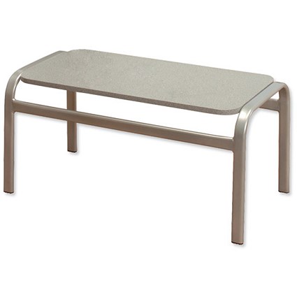 Sonix Reception Table Rectangular W900xD450x430mm Silver