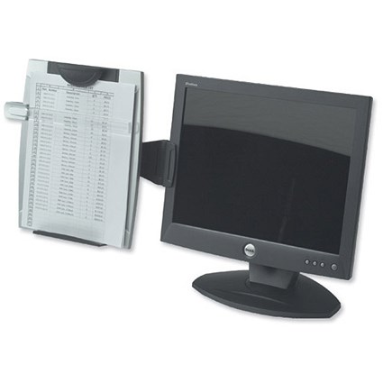Fellowes Office Suites Monitor Mount Copyholder with Adjustable Tilt and Movable Line Guide