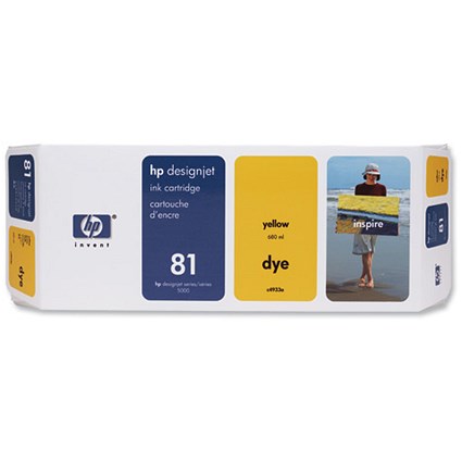 HP 81 Yellow Ink Cartridge