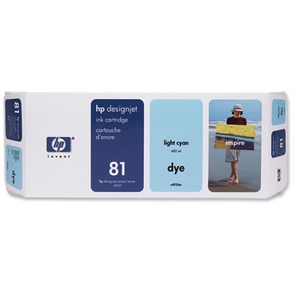 HP 81 Light Cyan Ink Cartridge