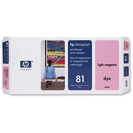 HP 81 Light Magenta Dye Printhead and Printhead Cleaner