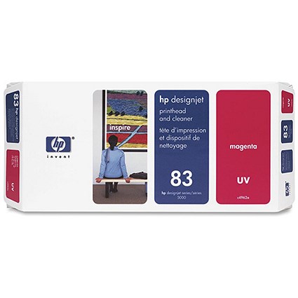 HP 83 Magenta UV Printhead and Printhead Cleaner