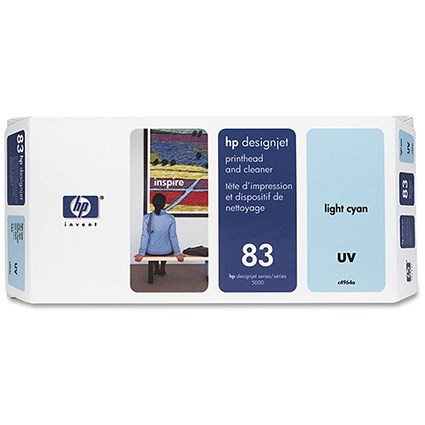 HP 83 Light Cyan UV Printhead and Printhead Cleaner