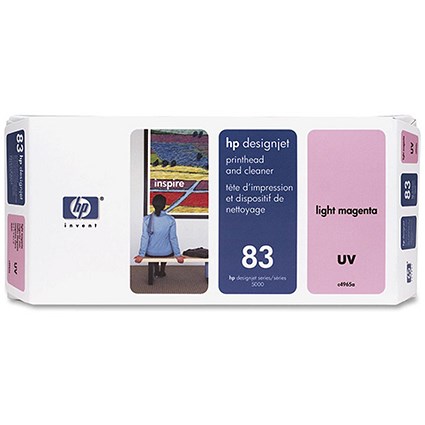 HP 83 Light Magenta UV Printhead and Printhead Cleaner
