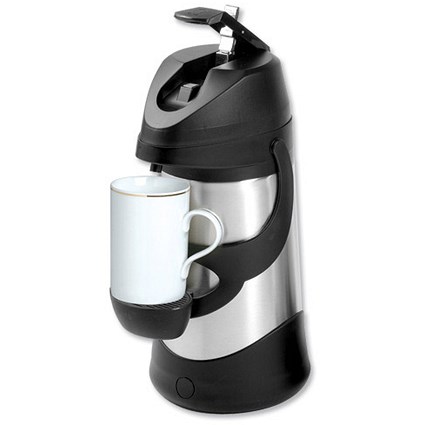 Stainless Steel Pump Vacuum Jug / Dishwasher Safe / 1.9 Litre