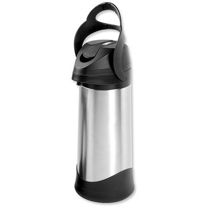 Pump Vacuum Jug / Stainless Steel / Dishwasher Safe / 3 Litre