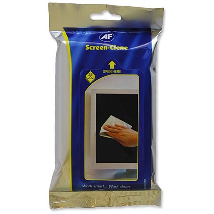 AF Screen-Clene Wipes Flatpack 25 Wipes