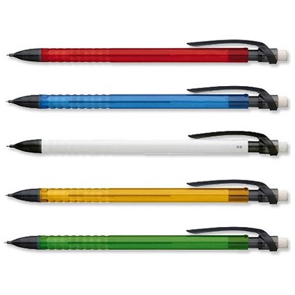 PaperMate 2020 Mechanical Pencil with Grip Zone 0.7mm Lead Assorted Barrels [Pack 12]