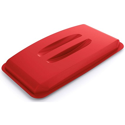 Durable Durabin Rectangular Bin Lid, Strong Food & Freezer Safe, 60 Litre, Red Durable Durabin Rectangular Bin Lid, Strong Food & Freezer Safe, 60 Litre, Red