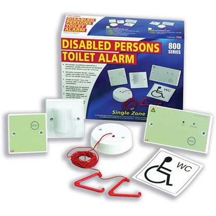 Disabled Persons Toilet Alarm Ceiling Unit with Cord and Mounting Accessories