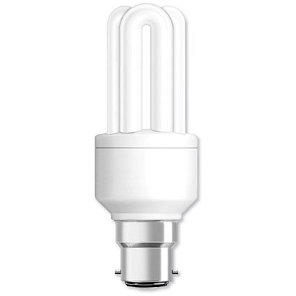GE Light Bulb Energy Saving Compact Fluorescent Bayonet Fitting 14W